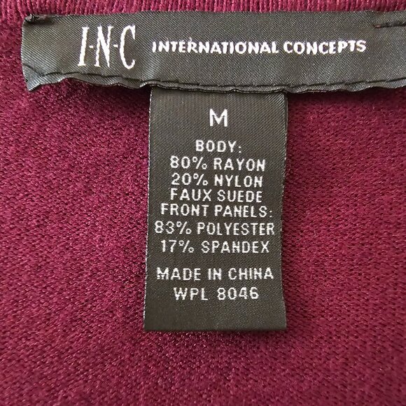 INC Faux Suede Open Cardigan Size Medium - Picture 4 of 4